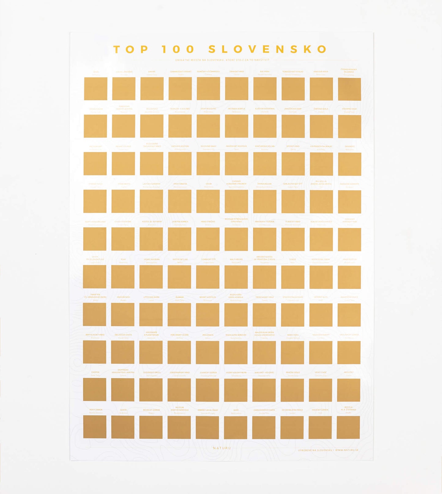 Stierací plagát TOP 100 Slovensko