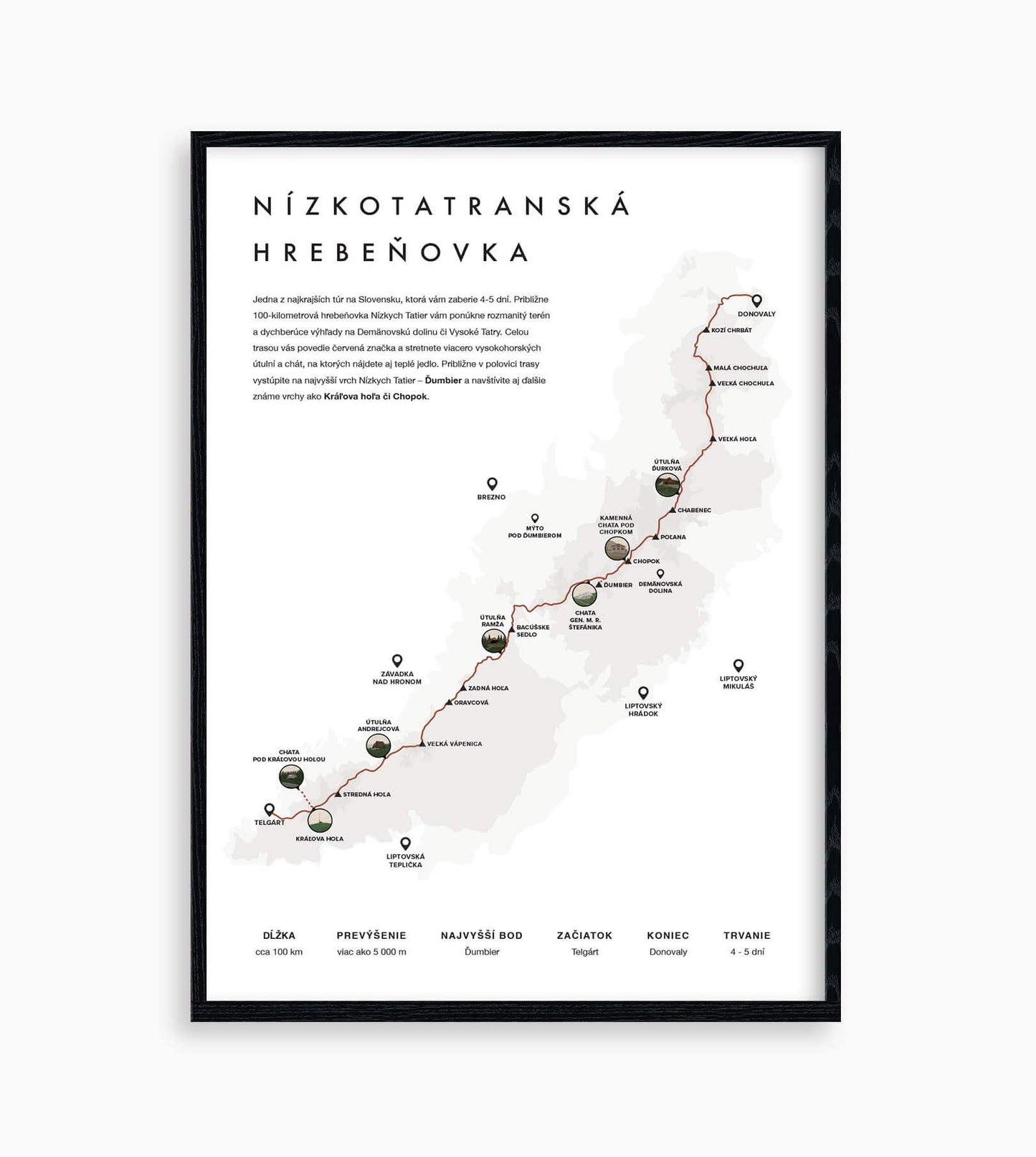 Plagát Nízkotatranská hrebeňovka
