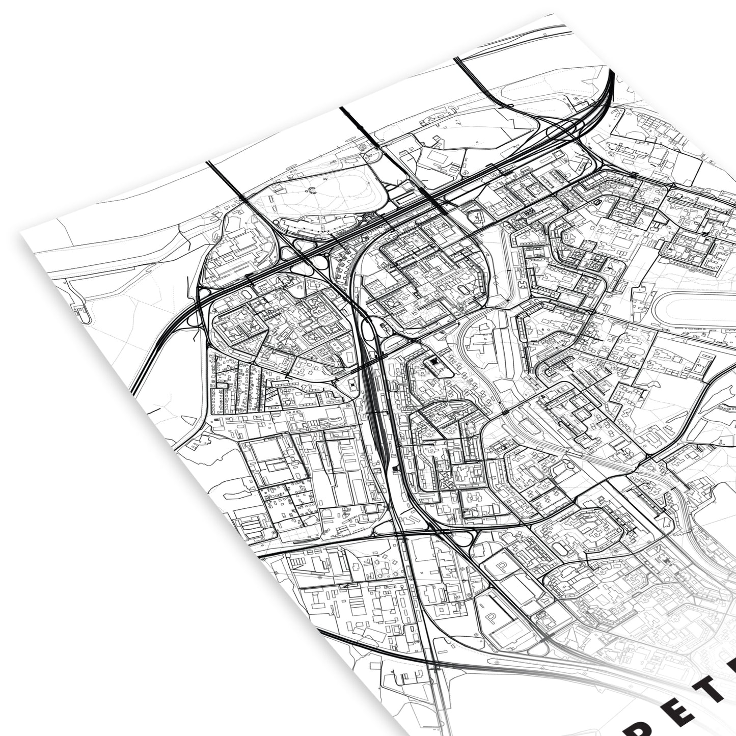 Plagát Petržalka mapa