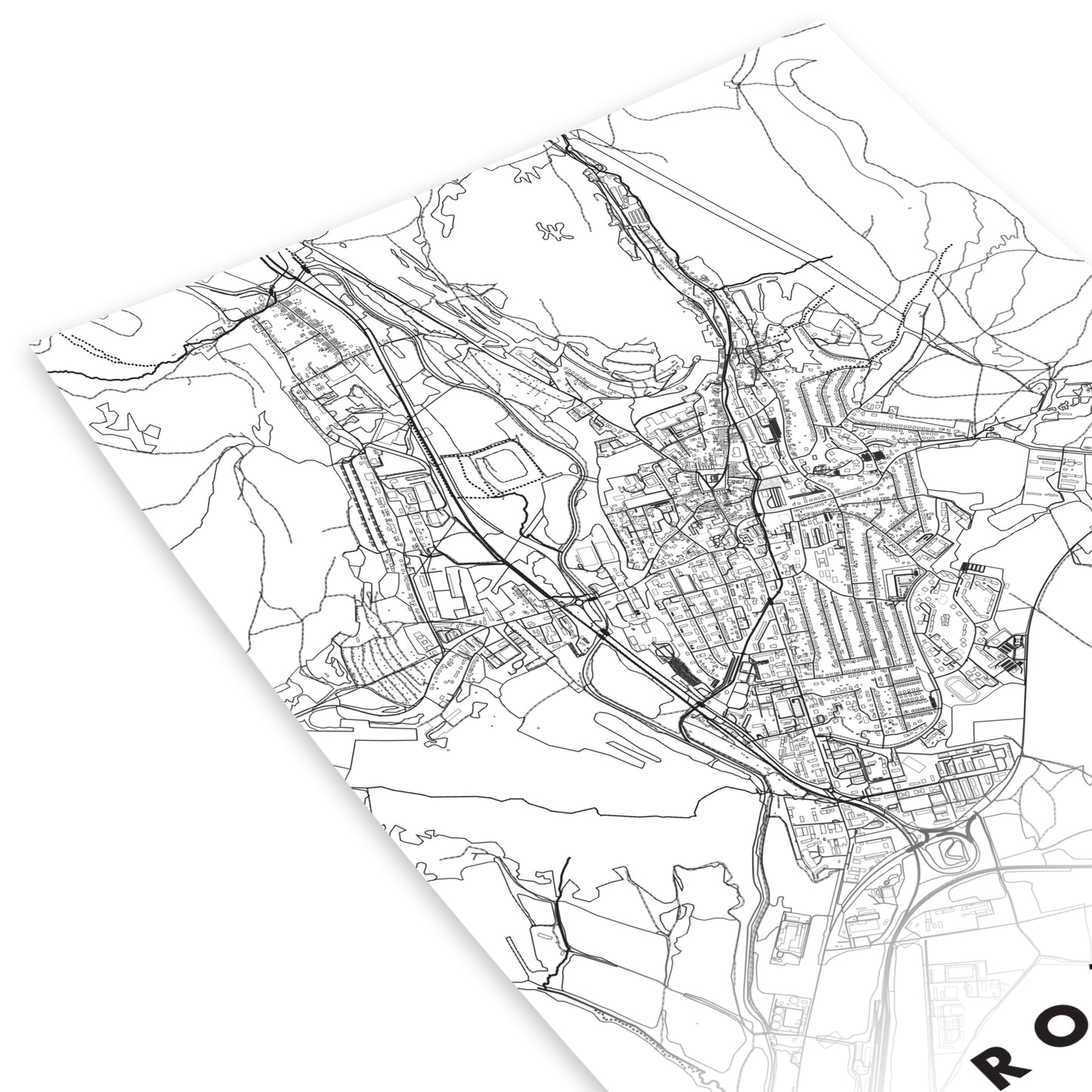 Plagát Rožňava mapa