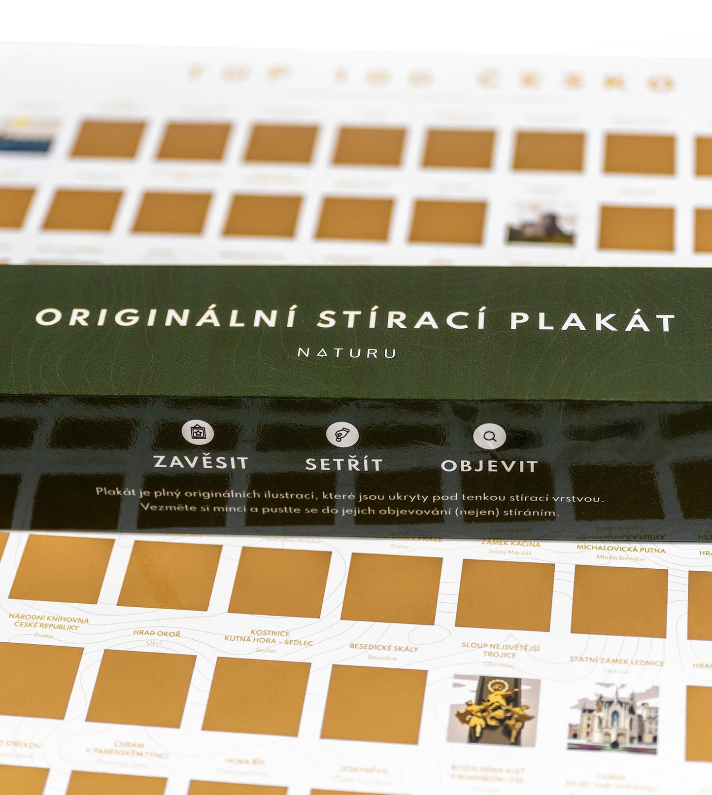 Stierací plagát TOP 100 Česko (CZ verzia)