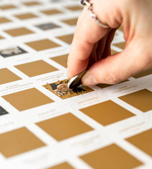 Stierací plagát TOP 100 Česko (CZ verzia)