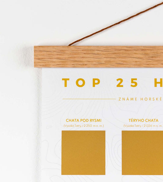 Magnetický rám na plagát (hnedý, 31 cm)