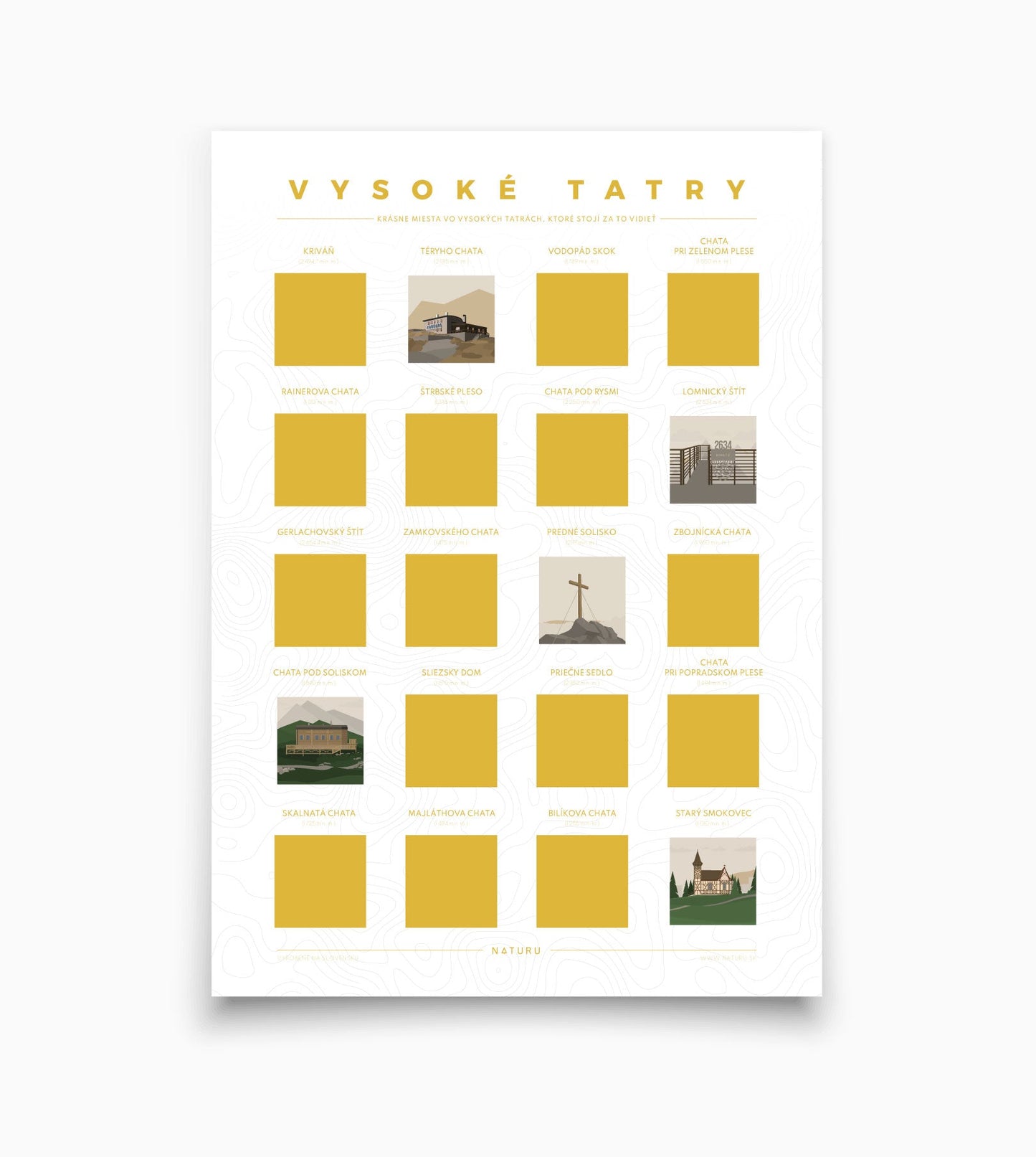 Stierací plagát Vysoké Tatry