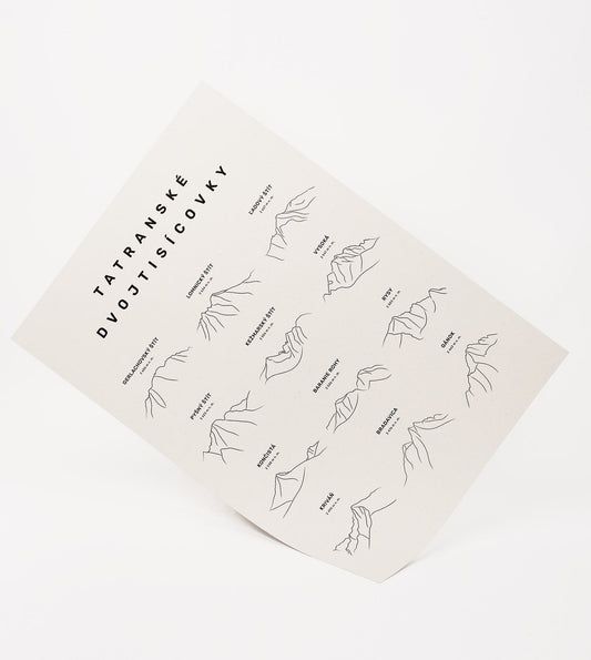 Plagát Tatranské dvojtisícovky