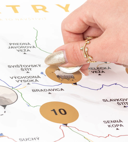 Stieracia mapa Vysoké Tatry