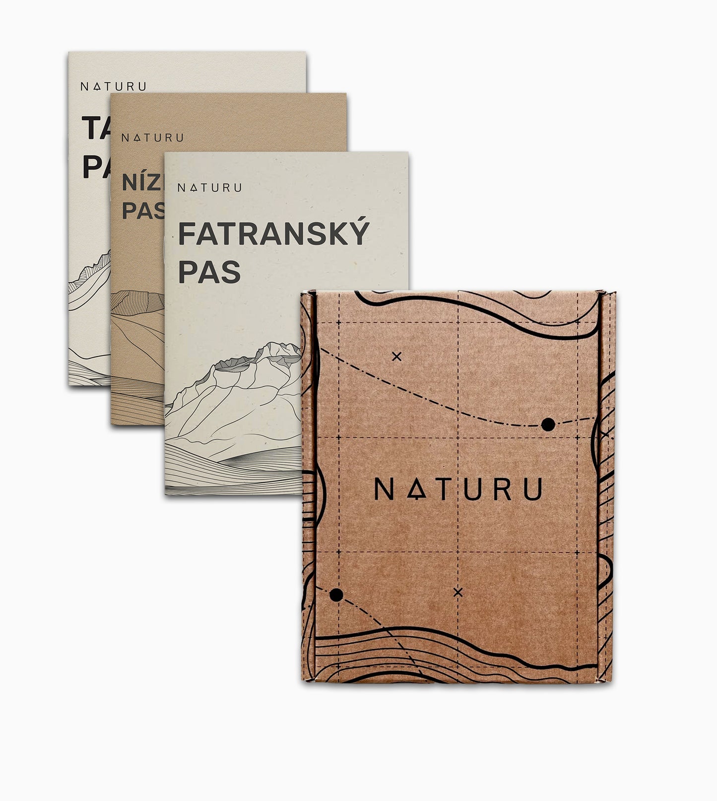 Trojset horských pasov