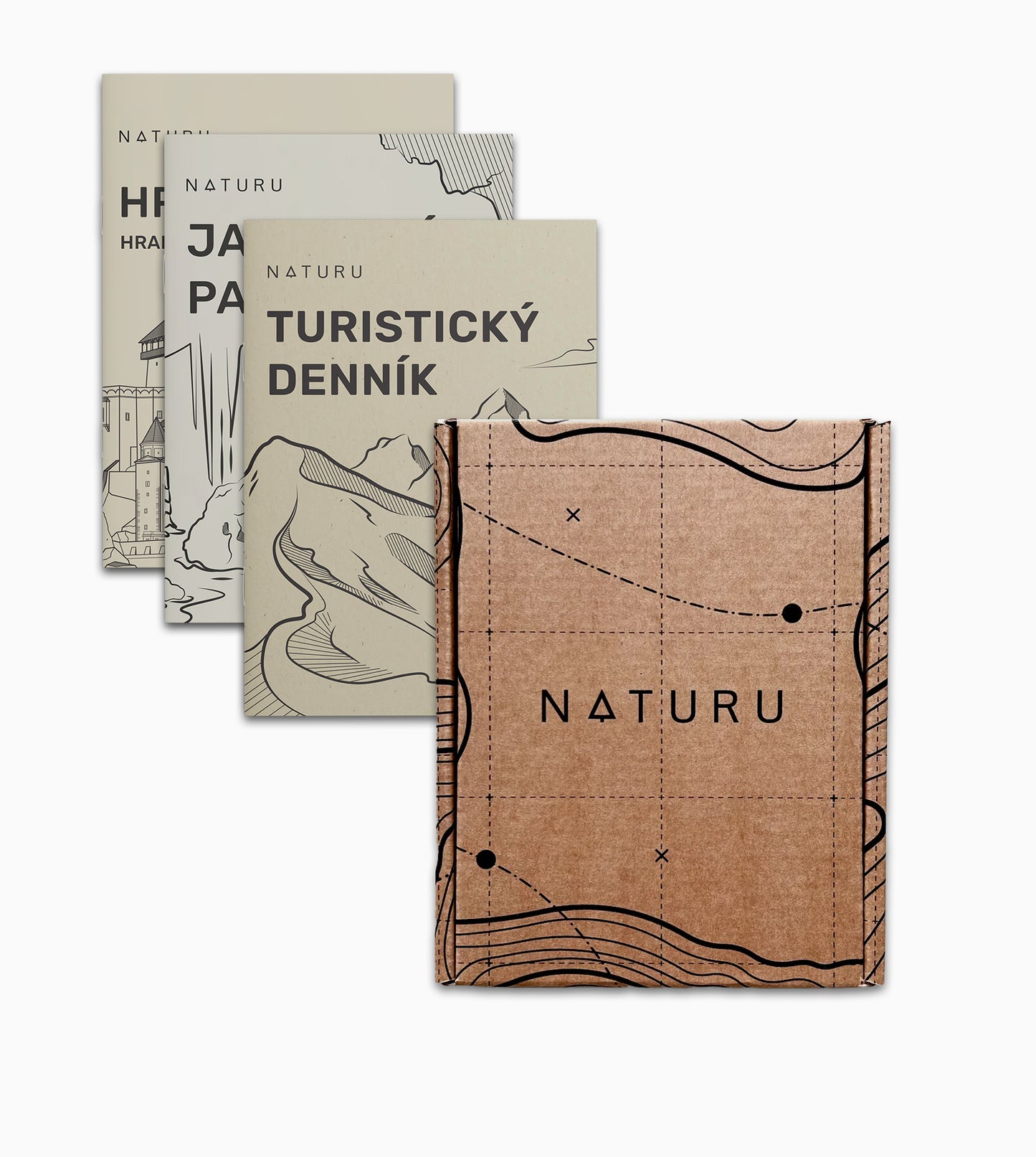 Trojset turistických pasov