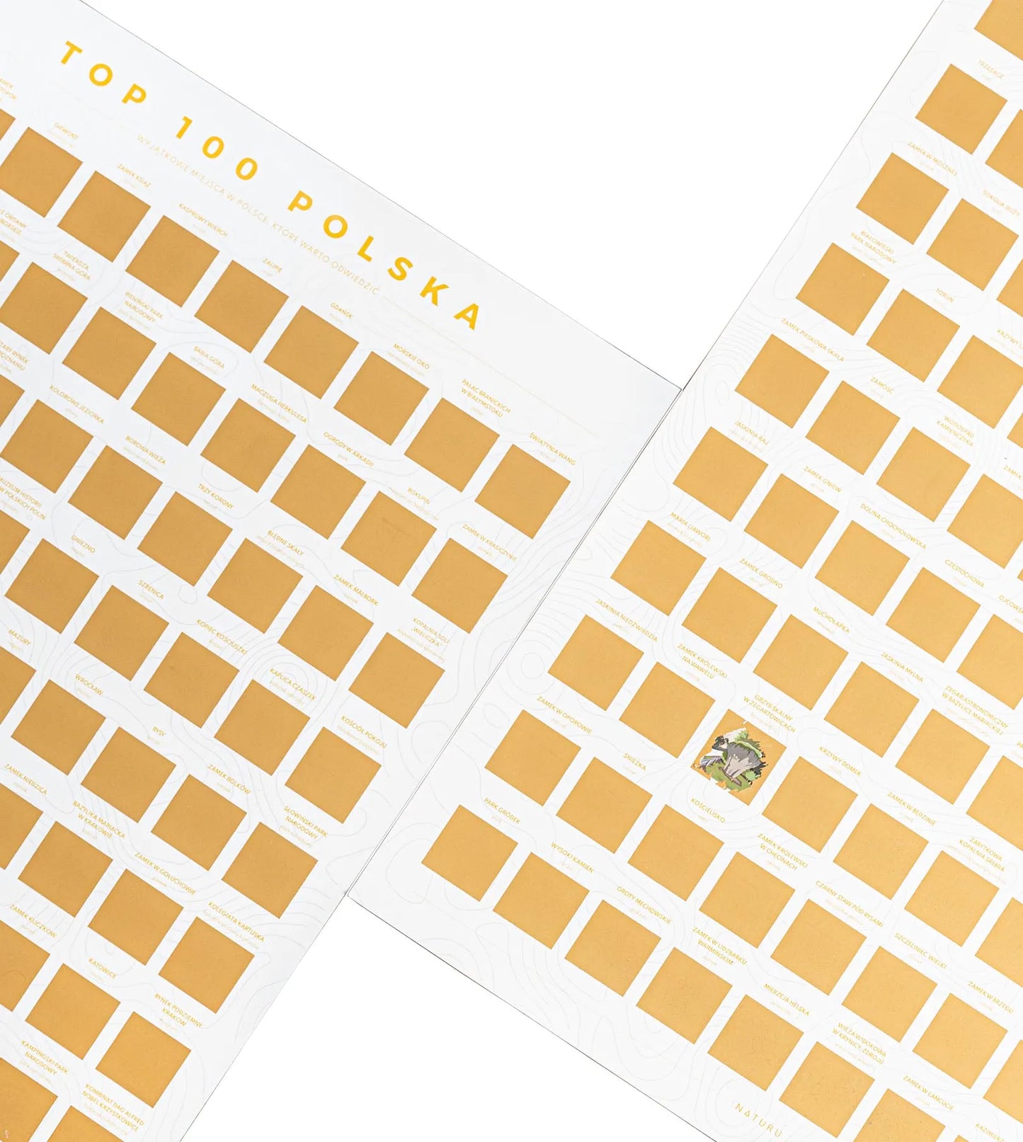 Stierací plagát TOP 100 Poľsko (Poľská verzia)