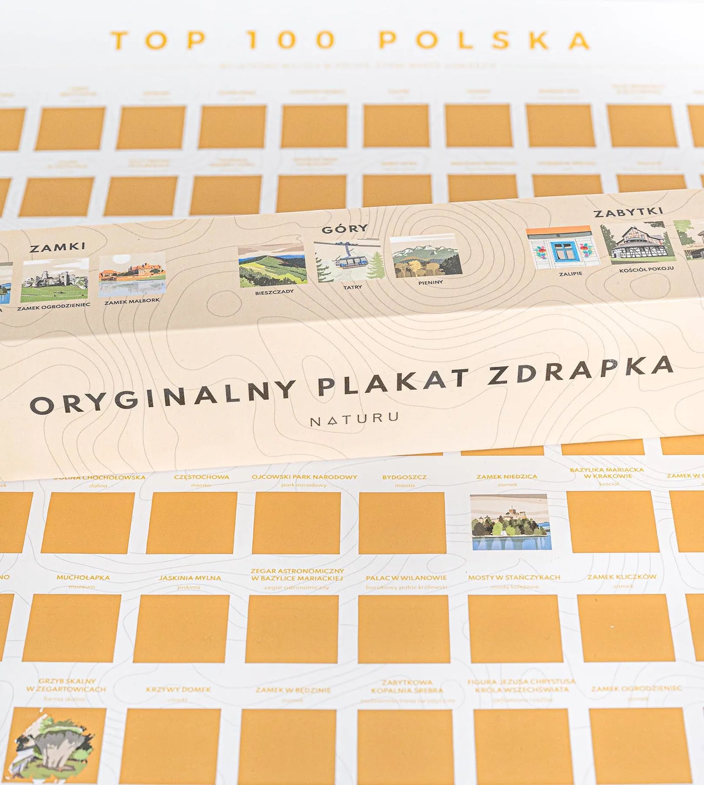 Stierací plagát TOP 100 Poľsko (Poľská verzia)