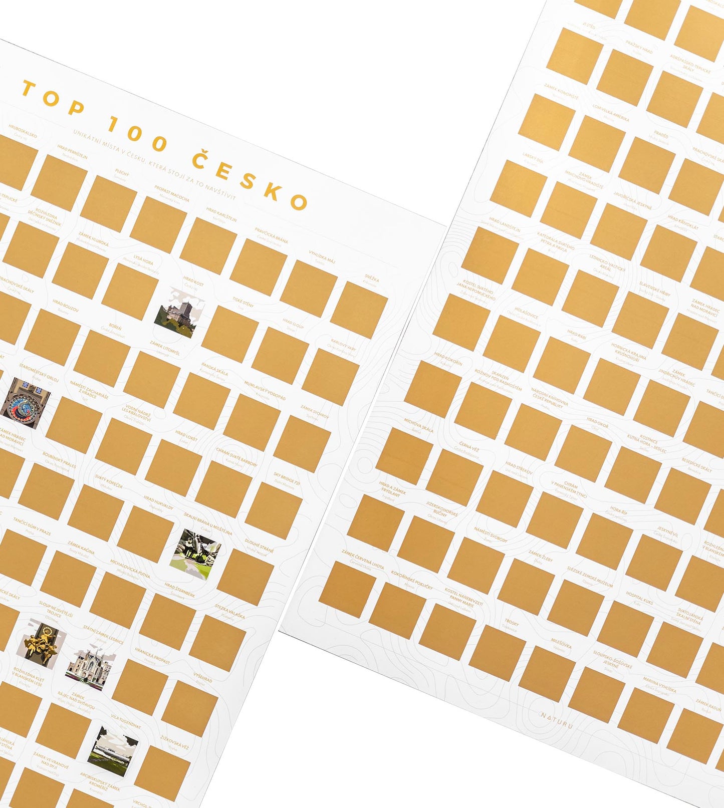 Stierací plagát TOP 100 Česko (CZ verzia)